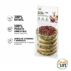 Small Life Rolo de Feno com Beterraba Snack para roedores e coelhos