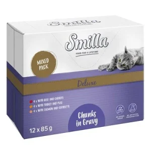 Smilla Deluxe saquetas pedaços em molho com legumes