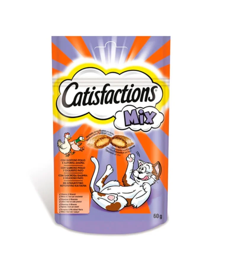 Snack Mix Frango e Pato 60Gr – Catisfaction