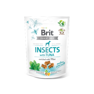 Snack para cães Brit Care Dog Crunchy Cracker Insects with Tuna Enriched with Mint – 200 g