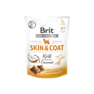Snack para cães Brit Care Dog Functional Snack Skin & Coat Krill – 150 g
