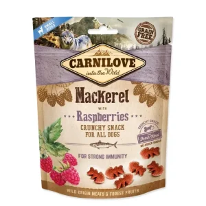 Snack para cães Carnilove Dog Crunchy Snack Mackerel & Raspberries 200 g