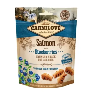 Snack para cães Carnilove Dog Crunchy Snack Salmon with Blueberries 200 g