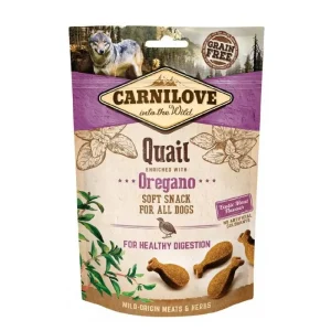 Snack para cães Carnilove Dog Soft Snack Quail & Oregano 200 g