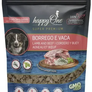 Snack para cães happyOne MEDITERRANEUM Beef & Lamb 190 gr