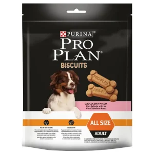 Snack para cães Purina Pro Plan Dog Biscuits Adult Salmon & Rice 4 x 400 g