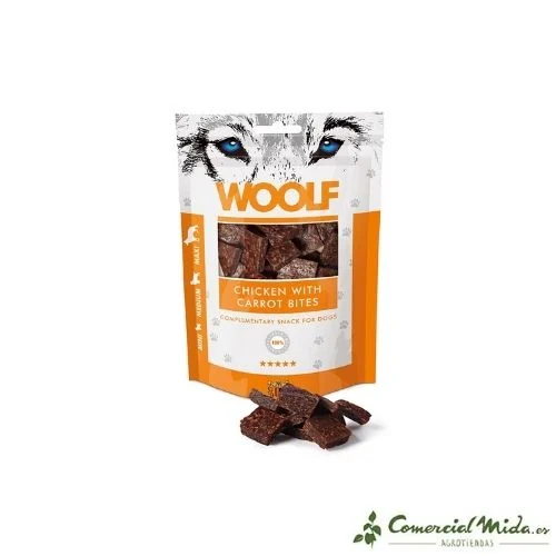 Snack WOOLF Picadas de Frango e Cenoura 5 x 100 gr - Image 2