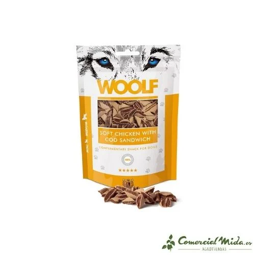 Snack WOOLF Sanduíche de Frango e Bacalhau 5 x 100 gr