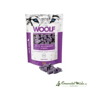 Snack WOOLF Tender Tiras de Mirtilo 5 x 100 gr