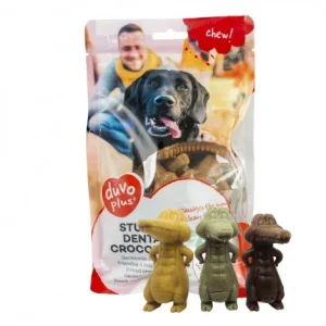 Snacks Crocodilos recheados para cão – Duvo Plus – Medidas: 6,3 cm