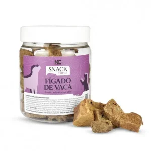 Snacks liofilizados de fígado de vaca para cão – NC Snack Time – Quantidade: 90 g
