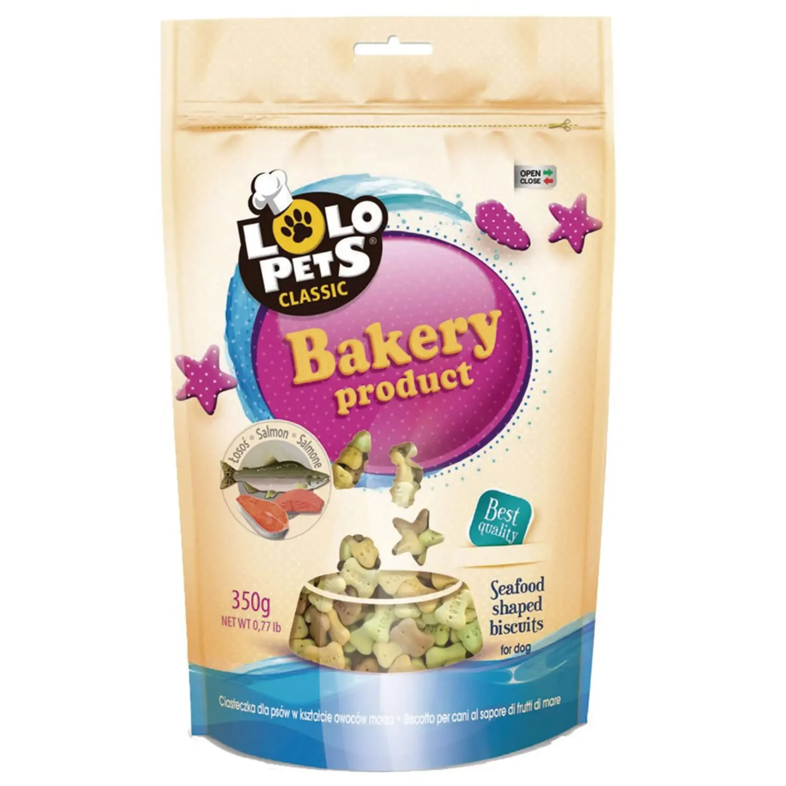 Snacks LOLOPETS com Salmão 350G