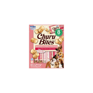Snacks para cães Churu Dog Bites Frango com Salmão 8 x 12 g