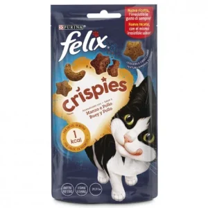 Snacks para gato – Felix Crispies – Vaca e frango – Quantidade: 45 g
