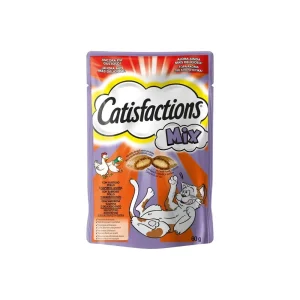 Snacks para gatos Catisfaction Snack Mix Frango & Pato 6 x 60 g