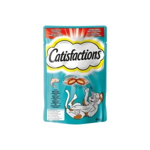 Snacks para gatos Catisfaction Snack Salmão 6 x 60 g