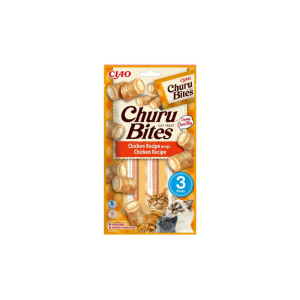 Snacks para gatos Churu Cat Bites Frango 3 x 10 g