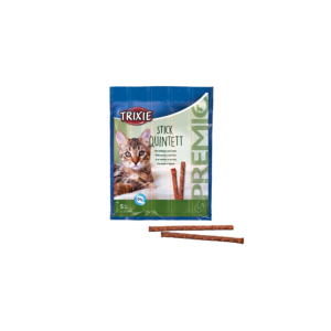 Snacks para gatos Trixie Cat Stick Quintett – Chicken and Liver – 3 x 5 sticks