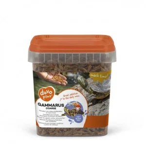 Snacks para tartarugas e peixes de lago – Gammarus grosso Duvo Plus – Quantidade: 2,5 L