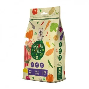 Snacks vegetarianos Dental Sticks para cão – Garden Bites – Tamanho: S