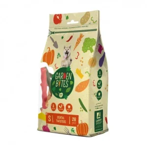 Snacks vegetarianos Dental Swirls para cão – Garden Bites – Tamanho: S