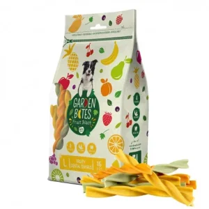 Snacks vegetarianos Fruity Dental Swirls para cão – Garden Bites – Tamanho: L