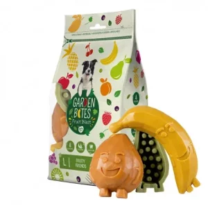 Snacks vegetarianos Fruity Friends para cão – Garden Bites – Tamanho: L