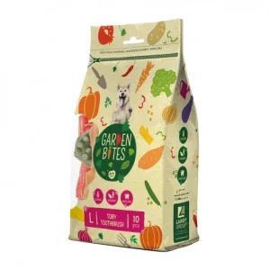 Snacks vegetarianos Toby Toothbrush para cão – Garden Bites – Tamanho: L