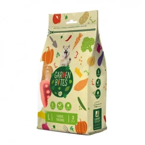 Snacks vegetarianos Veggie Friends para cão – Garden Bites – Tamanho: L
