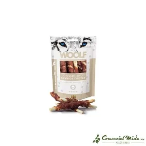Snacks WOOLF Rolinhos Mastigáveis com Frango 5 x 100 gr