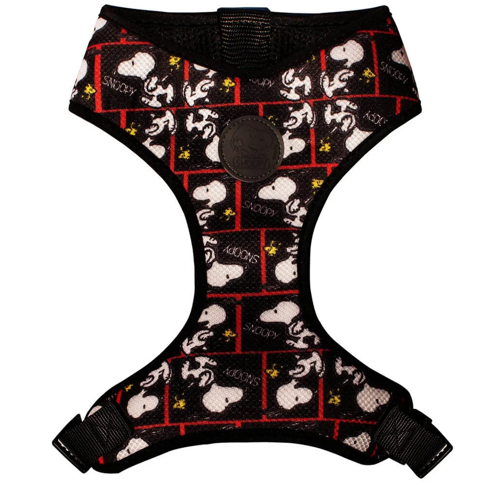 SNOOPY – COLETE PEITORAL “MESH” (PRETO/FRAMES)
