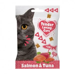 Soft Snacks de salmão e atum para gato – Duvo Plus – Quantidade: 50 g