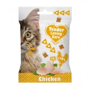 Soft Snacks Tender Loving Care de frango para gato Duvo Plus