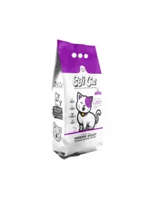SoftCat Areia de Bentonite Branca Lavanda