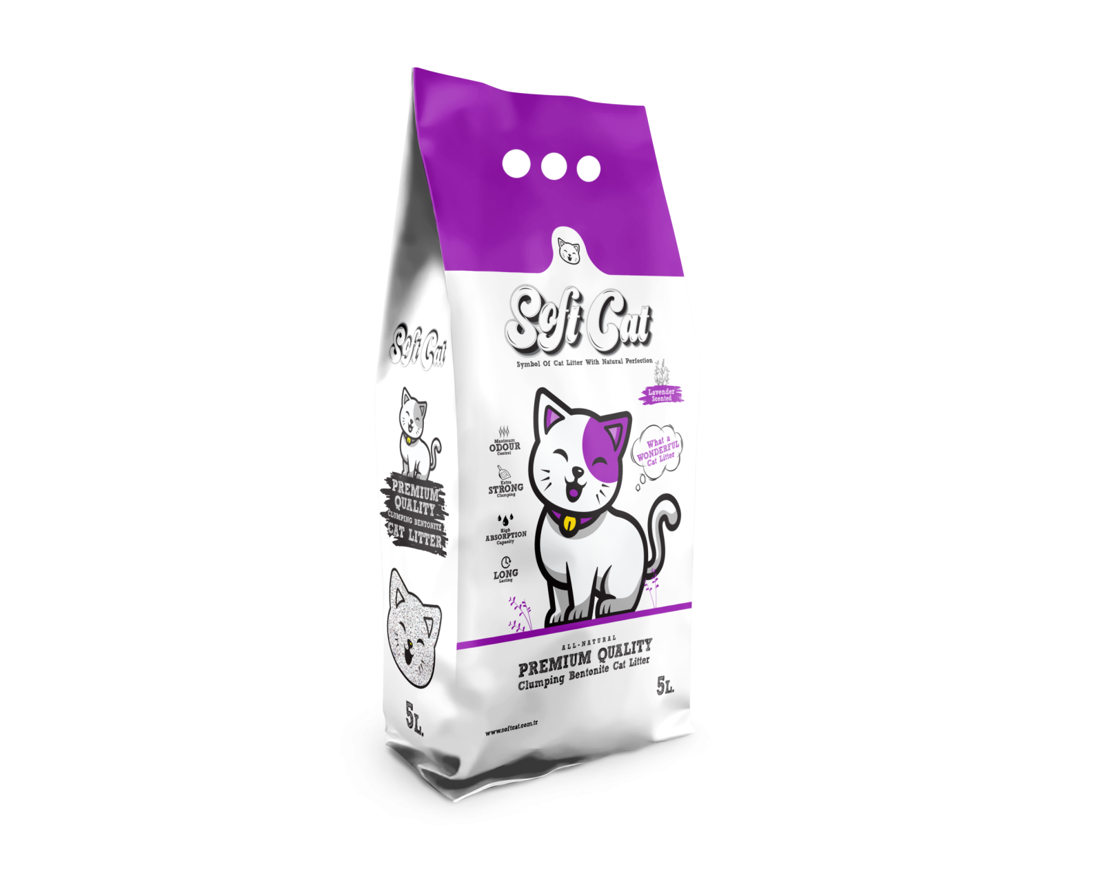 SoftCat Areia de Bentonite Branca Lavanda 10LT - Image 2