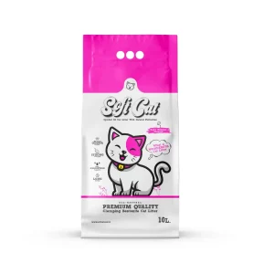 SoftCat Areia de Bentonite Branca Talco