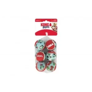 Squeakair Balls 6-PK (Xmas Edition) – Kong