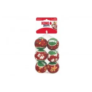 Squeakair Balls 6-PK (Xmas Edition) – Kong