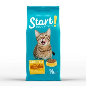 Start! Adulto Frango e Boi ração para gatos