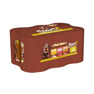 Start Multipack Alimento húmido de frango, vitela e cordeiro em molho para cães Pack Poupança!