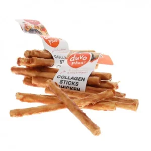 Stick de colagénio com frango para cão – Duvo Plus – Quantidade: 5 unidades