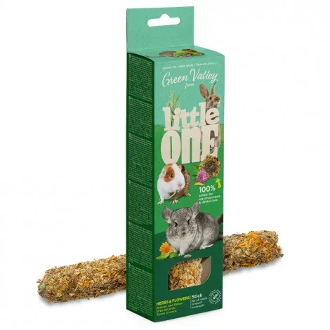 Stick de ervas e flores sem cereais Green Valley para roedores – Little One – Quantidade: 160 g
