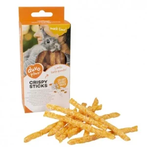 Sticks crocantes de cenoura para roedores – Duvo Plus – Quantidade: 50 g