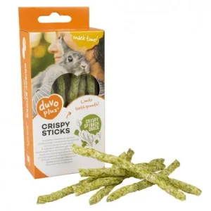 Sticks crocantes de espinafre para roedores – Duvo Plus – Quantidade: 50 g