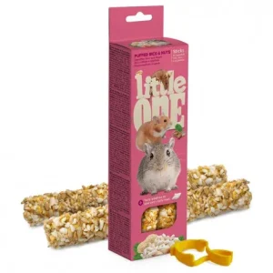 Sticks de arroz tufado e nozes para roedores – Little One – Quantidade: 2 x 55 g