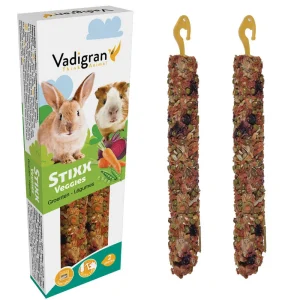 STIXX – STICKS COM VEGETAIS PARA COELHOS E PORQUINHOS-DA-ÍNDIA