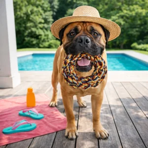 Summer Vibes Dolce Vita Rope Ring Brinquedo para cães