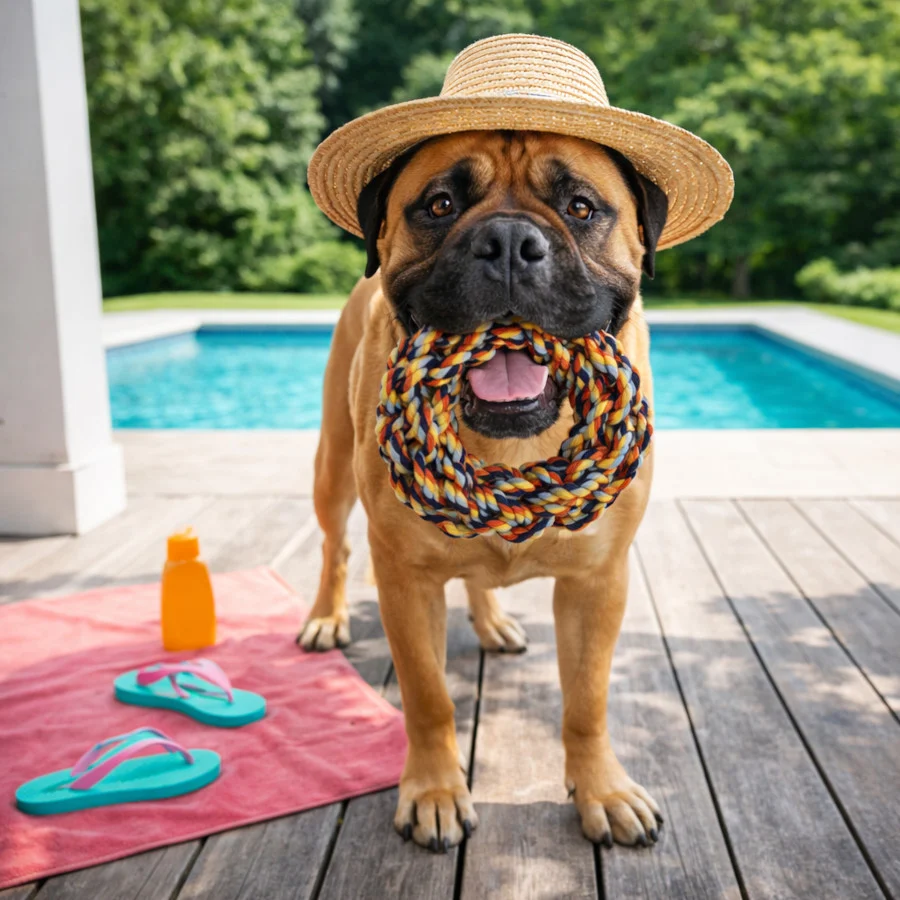 Summer Vibes Dolce Vita Rope Ring Brinquedo para cães