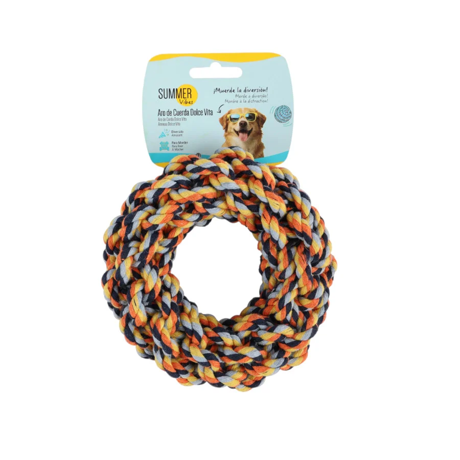 Summer Vibes Dolce Vita Rope Ring Brinquedo para cães - Image 2