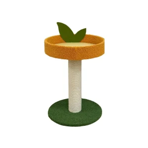 Summer Vibes Orange House Arranhador com Cama para gatos
